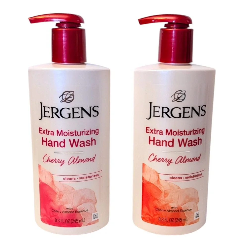 Jergens Extra Moisturizing Hand Wash Cherry Almond‎ 8.3 fl oz 2 Pack OLD VERSION